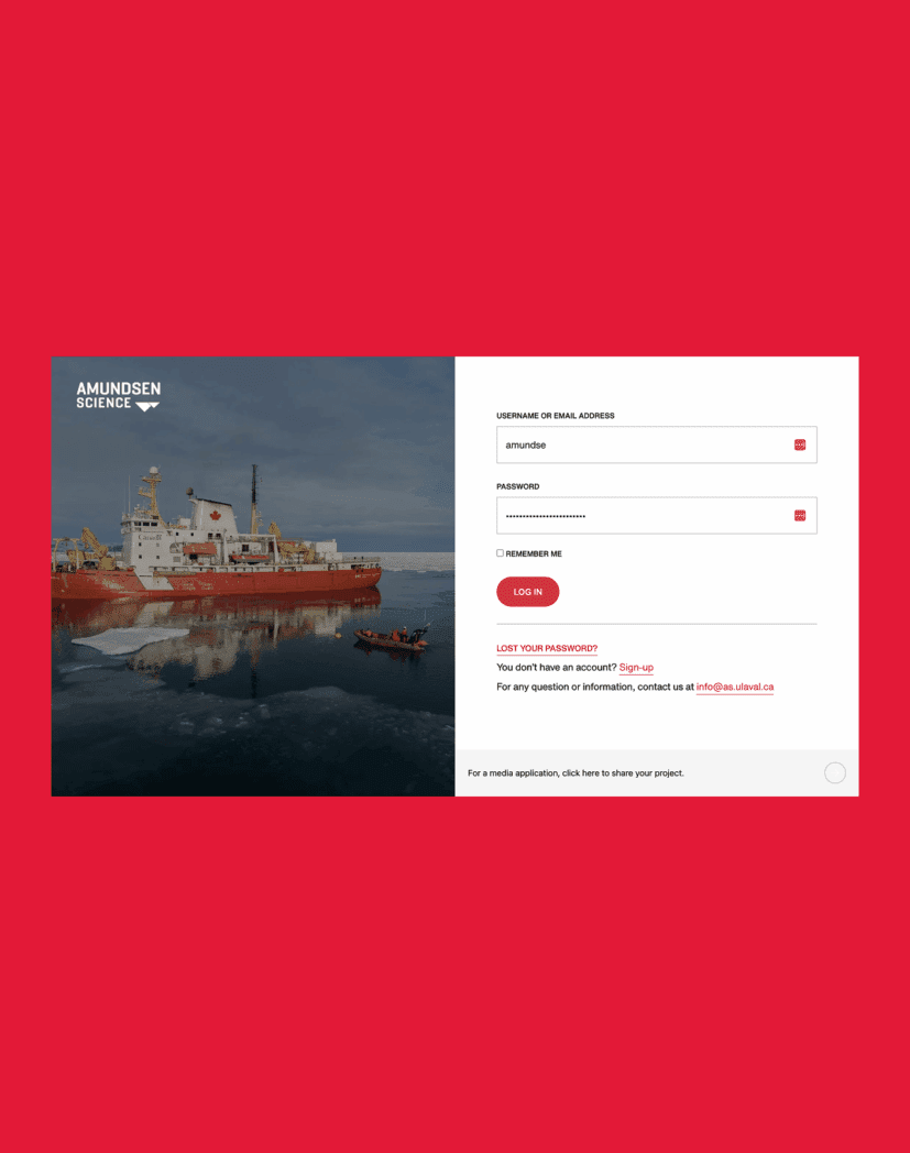 Image à la une pour le projet Amundsen Science intranet
